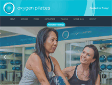 Tablet Screenshot of oxygenpilates.com.au